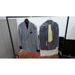 2 off striped blazers and 1 cravat