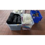 Contents of two crates of assorted cushions, throws and similar