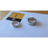 2 off Sterling silver rings