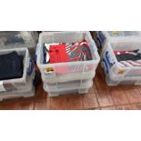 26 off assorted T-Shirts & Polo Shirts - contents of three crates