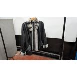 Ladies' reversible leather and fur jacket