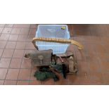 2 off cartridge bags plus 1 off cartridge belt and pair of knitted gloves with pull-back mitten sect
