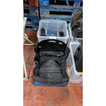 9 off assorted carry bags and similar, one of which is a car boot tidy