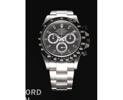 A GENTLEMAN'S MATT GREY & BLACK COATED STAINLESS STEEL BAMFORD ROLEX OYSTER PERPETUAL COSMOGRAPH DAYTONA BRACELET WATCHCIRCA 