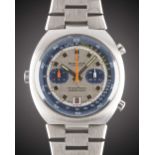 A GENTLEMAN'S STAINLESS STEEL BREITLING TRANSOCEAN CHRONO-MATIC AUTOMATIC CHRONOGRAPH BRACELET WATCH
