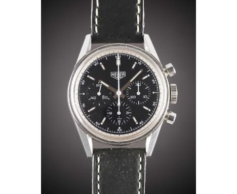 A GENTLEMAN'S STAINLESS STEEL HEUER CLASSIC CARRERA CHRONOGRAPH WRIST WATCHDATED 2008, REF. CS3111 TAG HEUER RE-EDITION, WITH