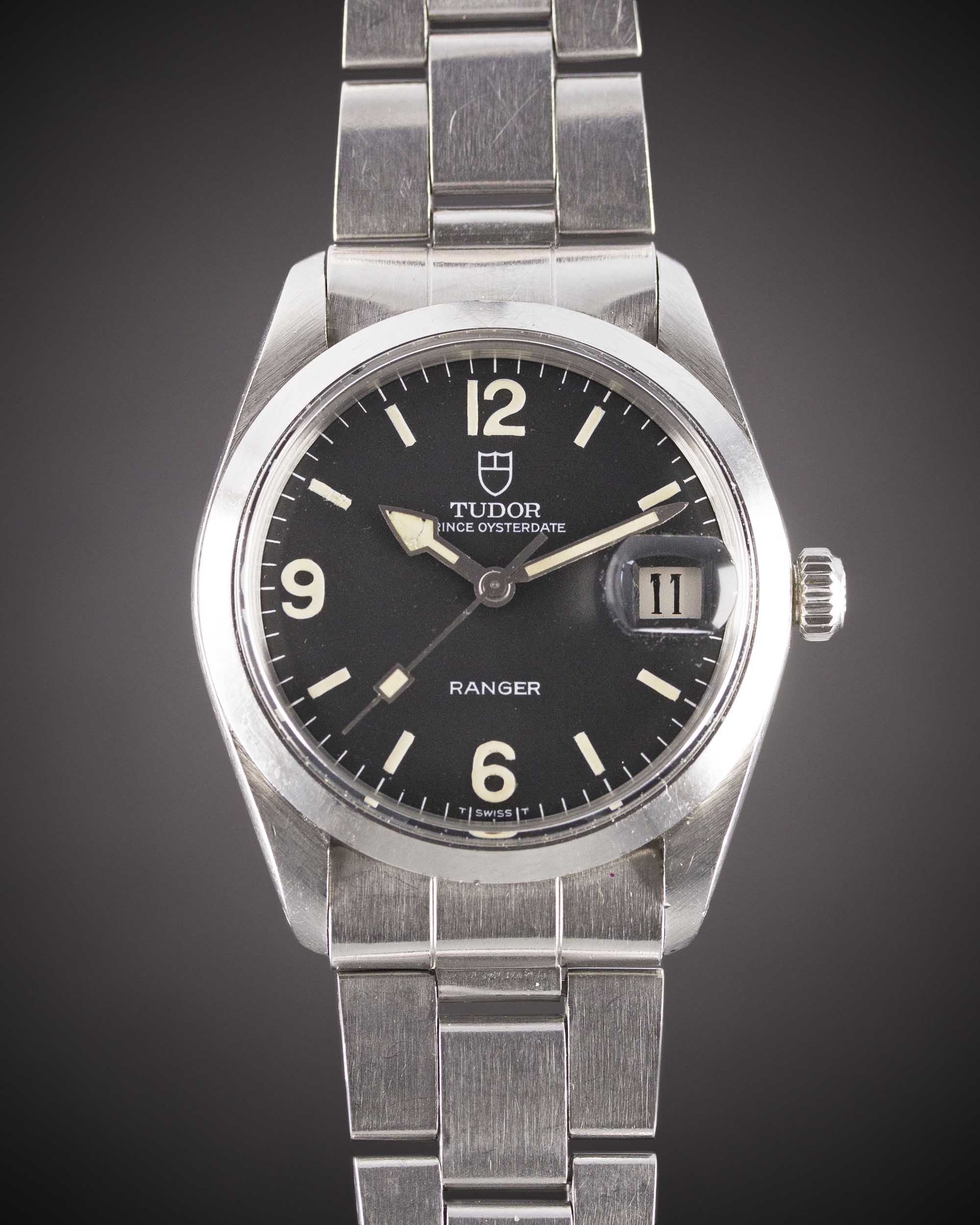 A GENTLEMAN'S STAINLESS STEEL ROLEX TUDOR PRINCE OYSTERDATE RANGER BRACELET WATCHCIRCA 1969, REF.