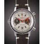 A GENTLEMAN'S STAINLESS STEEL BREITLING CHRONOMATIC CHRONOGRAPH WRIST WATCH CIRCA 1969, REF. 2110 "