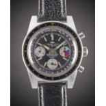 A GENTLEMAN'S STAINLESS STEEL JAQUET DROZ CARIBBEAN 200 DIVERS CHRONOGRAPH WRIST WATCH CIRCA 1970,
