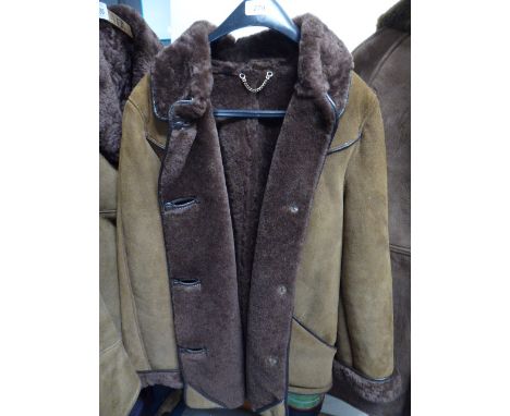 A Brown ladies Sheep Skin Coat