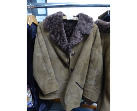 A Brown Ladies Sheep Skin Coat 