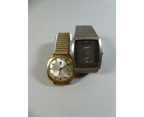 Two Vintage Gents Wrist Watches, Chile Titanium and Tissot Seastar 