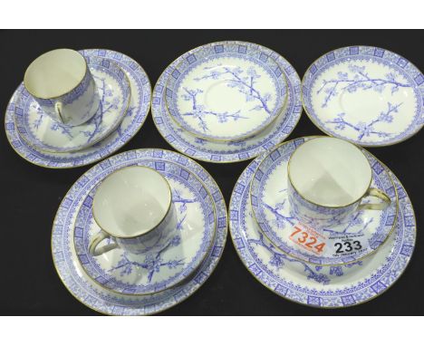 EJD Bosley tea service of twenty pieces, in the Thorn pattern, lacking one plate. Not available for in-house P&amp;P, contact