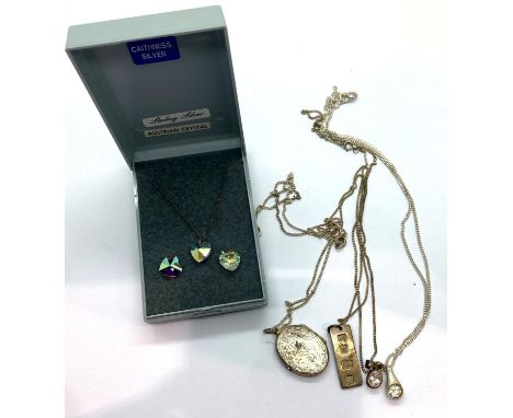 Mixed silver jewellery including boxed earrings and pendant set. P&amp;P Group 1 (£14+VAT for the first lot and £1+VAT for su
