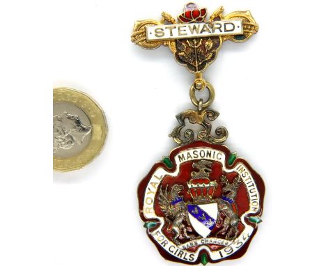 Silver Masonic medal. P&amp;P Group 1 (£14+VAT for the first lot and £1+VAT for subsequent lots) 