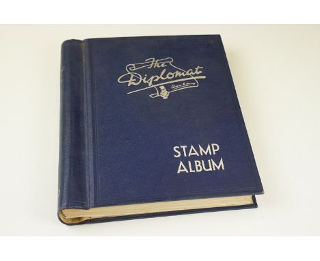 A collection of British, Commonwealth and world stamps contained within a Diplomat stamp album to include Victorian examples.