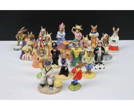 Large collection of Royal Doulton Bunnykins figures, including: limited edition Deep Sea Diver DB273 867/3000, Morris Dancer 