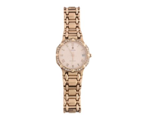  Concord, Saratoga, ref. 50 14 247, an 18 carat gold bracelet wristwatch,   no. 935883, circa 1990, quartz movement, 6 jewels