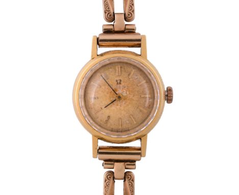  Omega, ref. 511122, an 18 carat gold wristwatch,   circa 1965, manual wind movement, 17 jewels, adjusted to 2 positions, cal