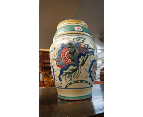 A Carter, Stabler, Adams Poole pottery vase, 34.5cm high.  Condition Report: Restuck chip to exterior of footrim, 3cm wide, a