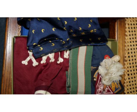 A vintage Army Cycling Union jersey; together with related badge; Royal Fusiliers badges and other related items.
