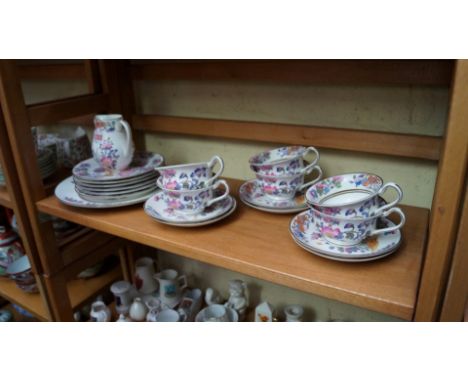 A Wedgwood floral printed part tea service.