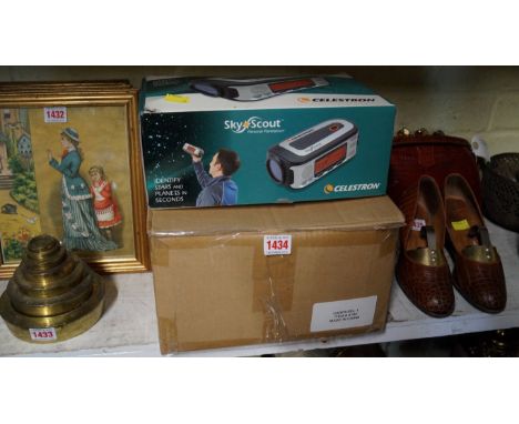 A Selestron Sky Scout personal planetarium, boxed; together with a Jensen lamp. 