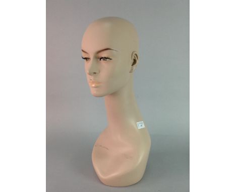 PAINTED COMPOSITION FEMALE MANNEQUIN HEAD
