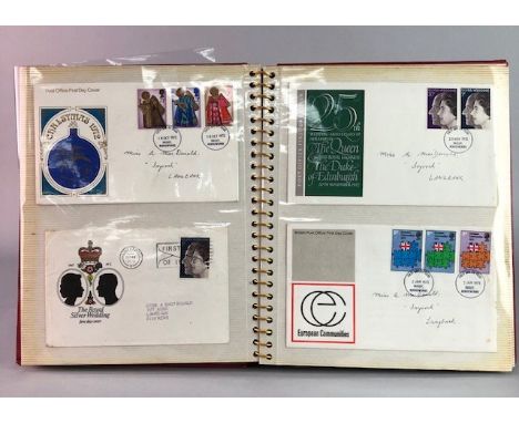 FOUR ALBUMS OF FIRST DAY COVERS