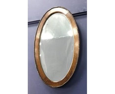 OVAL OVER MANTEL MIRROR