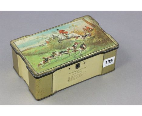 Vintage Hunting Scene Tin made by Clarinco Ltd
