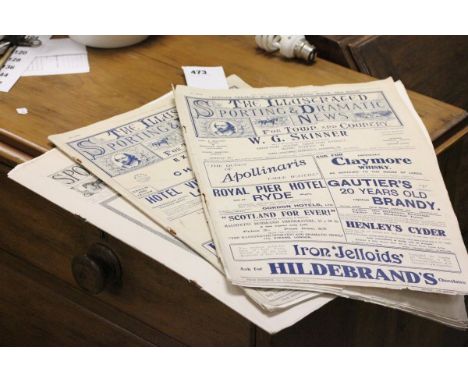 Three Editions of 'Illustrated Sporting and Dramatic News' Newspapers dated 1906 and 2 x 1913 featuring Lawson Wood, Cecil Al