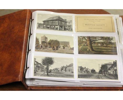 Album of Postcards to include Wootton Bassett plus a Box of First Day Covers