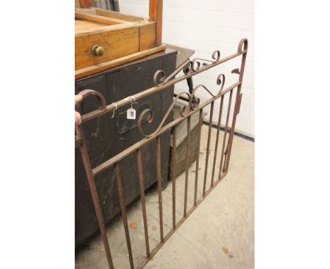 Iron Garden Gate and Post