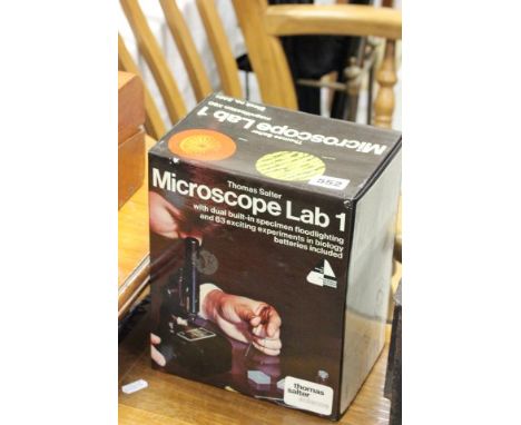 Boxed Thomas Salter Microscope Lab 1