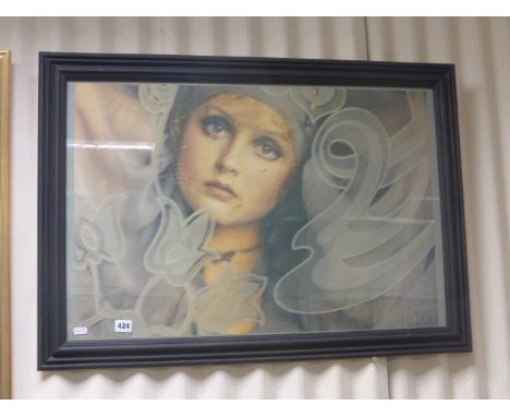 Framed Vintage Sarah Moon Biba Art Poster