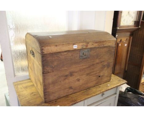 Victorian Pine Dome Top Trunk
