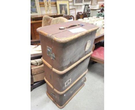 Vintage Wooden Bound Travelling Trunk