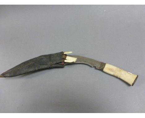 Early Vintage Bone Handled Gurkha Knife