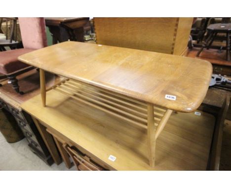 Ercol Pale Elm Topped Coffee Table