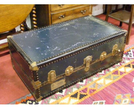 A large cabin trunk.