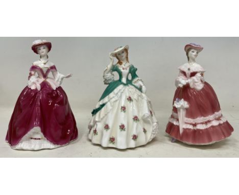 A set of six Royal Worcester figures, assorted other ceramics (box) 