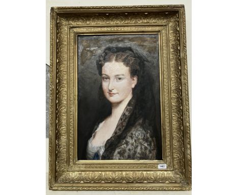 Portrait of a woman, oil on board, 59 x 40 cm 