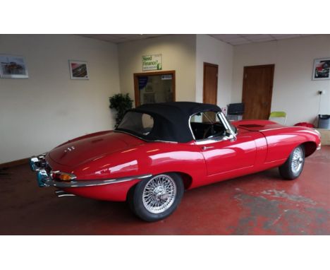 Lovely Series1, fresh from a recent nut and bolt 'rotisserie' restoration.Stunning in Signal Red with a Black leather interio