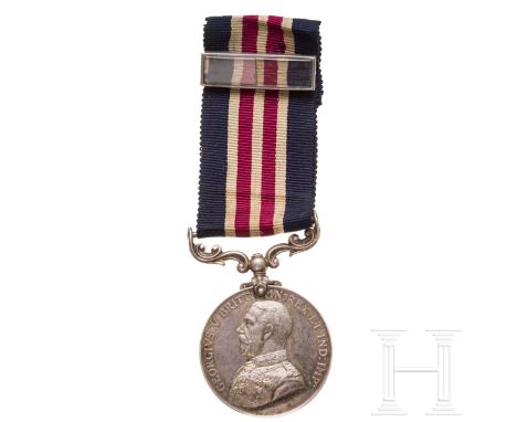 Militärmedaille König Georg V. (1910 - 1936)  Silber, Reliefportrait Georgs V. in Uniform, auf der Gegenseite "FOR BRAVERY IN