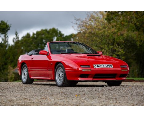 A rare, second-generation, soft top example of Mazda's powerful RX-7 Turbo, freshly recommissioned and looking good - offered