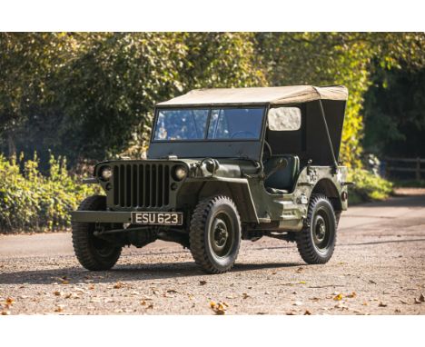 Wartime Willys Jeep with a fully reconditioned original engine and a remarkable movie career (Saving Private Ryan, Band of Br