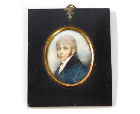 Andrew Plimer (1763-1837), a miniature portrait of Admiral Rance, ancestor of Miss. Rance, The Limes, Guildford, London. Imag