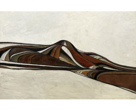 Sirak Melkonian (Iran, born 1931)Untitled (Saturn) oil on canvas, framedsigned (lower right), executed circa 1970's185 x 305c