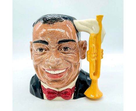 Brown, black, pink and white coloration; yellow trumpet.Daniel Louis " Satchmo" Armstrong (1900 - 1971) evolved from a self-t